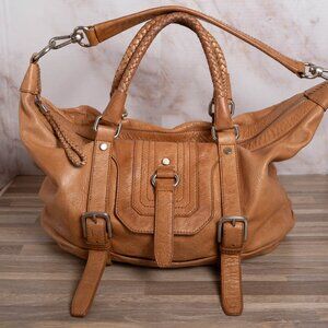 The Sak Convertible Silverlake Satchel Leather Bag in Amber